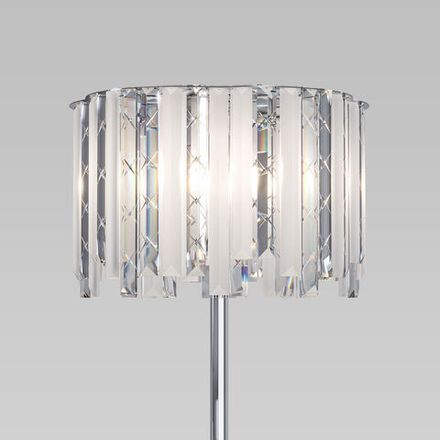 Напольный светильник с хрусталем 109011 хром