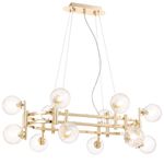 Люстра Crystal Lux LUXURY SP12L GOLD 2270/312N