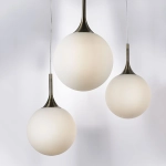 813021 Подвес GLOBO 1х40W E14 electroplating bronze/white Lightstar