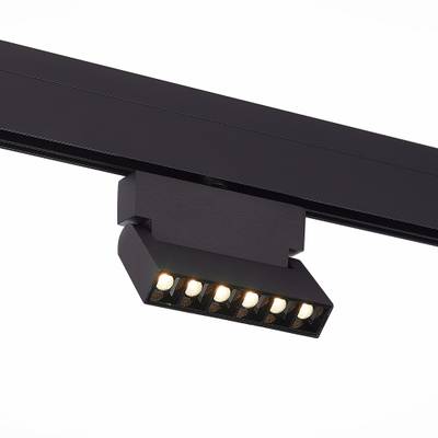 ST362.436.06 Магнитный трековый светильник Черный LED 1*6W 3000K 532Lm Ra&gt;80 36° IP20 L120xW22xH134 48V