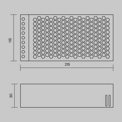 Блок питания 48В 360Вт IP20 PSL006, PSL006-360W-48V-IP20. TM Maytoni
