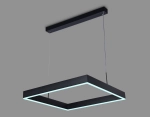 Светильник светодиодный подвесной с пультом FA6626 BK черный 65W 600*600*720 (ПДУ РАДИО 2.4G)