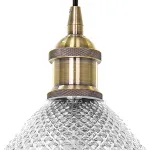 798021 Люстра GENNI 1х40W E27 ЛАТУНЬ/ПРОЗРАЧНЫЙ Lightstar