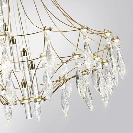 7000/51L CLASSIC ODL_EX25 81 Люстра золото/металл/хрусталь IP20 LED 51W 4000K FLAMENCO