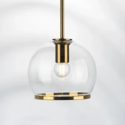 729011 Люстра SFERICO 1х40W E27 ЛАТУНЬ/ПРОЗРАЧНЫЙ Lightstar