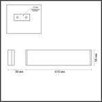 4294/20WL HIGHTECH ODL22 361 черный/металл Настенный светильник IP20 LED 20W 1657Лм 3000K FRAMANT