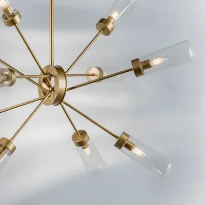 690103 Люстра CROTONE 10х40W E14 ШАМПАНЬ/ПРОЗРАЧНЫЙ Lightstar