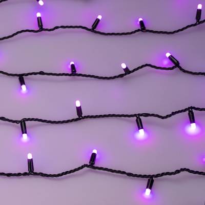 Светодиодная гирлянда ARD-STRING-CLASSIC-10000-BLACK-100LED-MILK-LIVE RGB-DMX (24V, 10W) (Ardecoled, IP65)