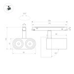 Светильник MAG-ORIENT-BLUM-12W Warm3000 (BK, 40 deg, 48V) (Arlight, IP20 Металл, 5 лет)