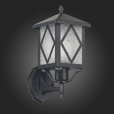 SL084.401.01 Светильник уличный настенный ST-Luce Черный/Черный, Прозрачный E27 1*60W