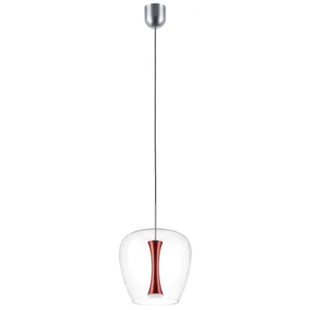 804202 Люстра CUPOLA LED 10W 500LM АЛЮМИНИЙ/КРАСНЫЙ 3000K Lightstar