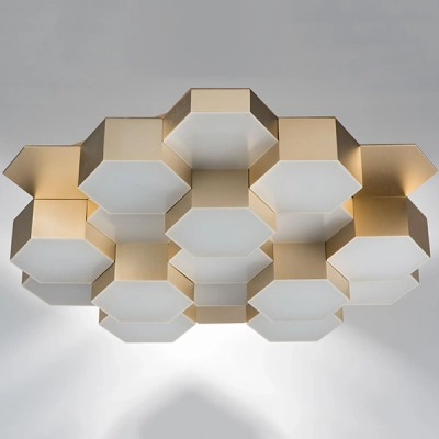 750161 Люстра потол FAVO LED-80W 3840LM Satin Gold 3000K Lightstar