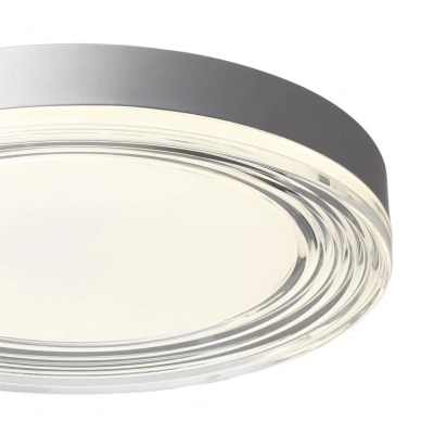 7728/76L MITRA LED SN 101 Светильник металл/акрил/серебро/прозрачный LED 76Вт 4000K D400 IP20 INFINITA