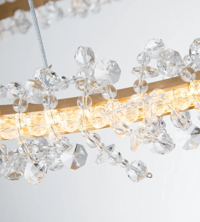 08243,36A Подвес Лаура латунь d60 h150 Led 36W (3000K)