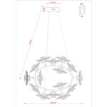 Подвесная люстра Arte Lamp CHERISH A2097LM-90GO, 1хLED