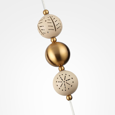 5444/1 PENDANT ODL_EX26 031 бежевый/античная бронза/металл/керамика Подвес E27 1*40W KARELIA