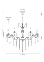 Люстра Lucia Tucci BARLETTA 122.12.6 antique