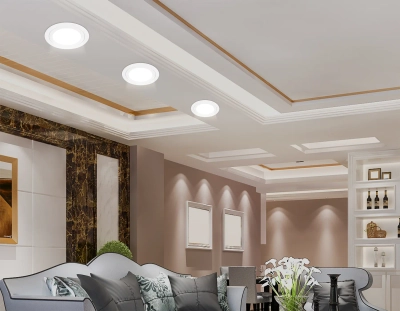 Светильник встраиваемый TN6601 WH белый IP44 GX53 max 15W D110*23