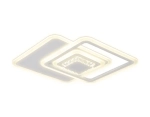 Потолочный светодиодный светильник с хрусталем FA261 WH белый 112W 540*540*80 (ПДУ РАДИО 2.4)