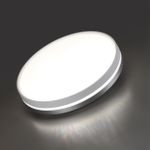 7670/EL COLOR SN 152 Светильник пластик/белый/серый LED 70Вт 3000-6000К D500 IP43 пульт ДУ NOHAVA GREY
