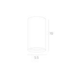 Точечный накладной светильник Arte Lamp UNIX A1516PL-1WH, 1хGU10