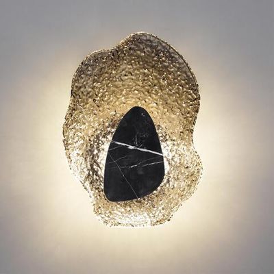 5461/12WL L-VISION ODL_EX26 053 черный/дымчатый/черный/металл/стекло/мрамор Настенный светильник LED x 12W 3000K CORALLA