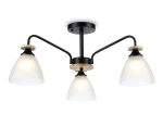 Светильник подвесной TR9564/3 BK/FR черный/белый матовый E27/3 max 40W D620*250