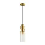 5057/1A PENDANT ODL24 323 золотой/янтарный/металл/стекло Подвес E27 1*40W SCROW