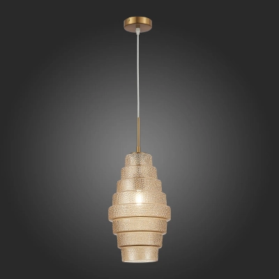 SL1001.203.01 Подвес ST-Luce Латунь/Коньячный E27 1*40W