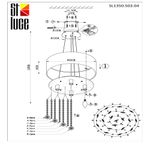 SL1350.503.04 Светильник подвесной ST-Luce Хром/Белый, Золотистый, Прозрачный E14 4*40W