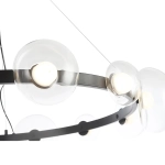Люстра Crystal Lux BOSQUE SP12 BLACK/TRANSPARENT 0270/312