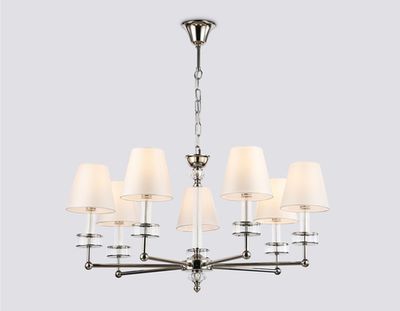 Светильник подвесной LH71003/7 BN/WH никель/белый E14*7 max 40W D820*1130