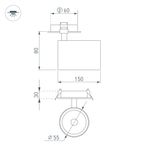 Светильник LGD-LUMOS-R55-16W Warm3000 (WH, 25 deg, 230V) (Arlight, IP20 Металл, 3 года)