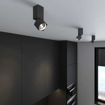 Светильник потолочный светодиодный Cubus 10W 4000K чёрный 25043/LED