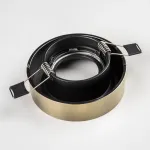 L01002721 Светильник LEVIGO MR16/HP16 ЧЕРНЫЙ МАТОВЫЙ/БРОНЗА (010027+510021)