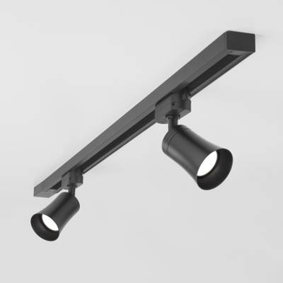 Basic System Трековый светильник GU10 Vetro Черный MRL 1001