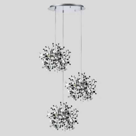 L3PR721134 Подвес тройной круглый EXTRA 3x3x5W(led) G9  (721134 - 3 + 572134 -1) ХРОМ Lightstar