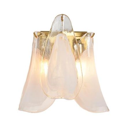 8385/1W NEOCLASSI LN26 141 золото/белый, металл/стекло Бра E14 40W 220V PLUME