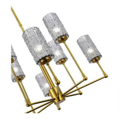 SL1240.303.08 Люстра подвесная ST-Luce Латунь/Дымчатый E27 8*60W