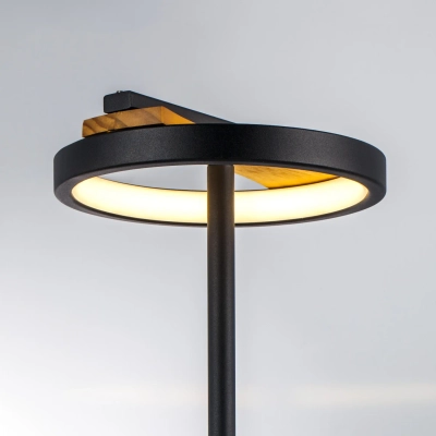 723927 Настольная лампа LODI LED 9W 720LM ЧЕРНЫЙ/ДЕРЕВО 3000K Lightstar