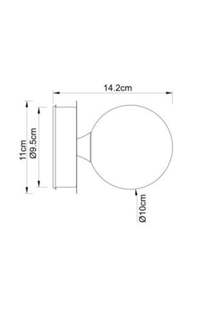 Настенный светильник Arte Lamp AQUA-BOLLA A5663AP-1AB, 1хG9