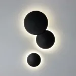 379347 Светильник PIATTO 1x12W LED 1200LM G ЧЕРНЫЙ 4000K IP65