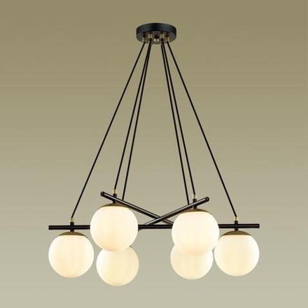 5212/6 MODERNI LN26 175 черный, золотой Люстра E27 6*60W 220V RANDI