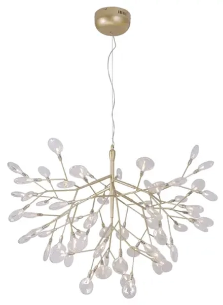 Светильник подвесной Crystal Lux EVITA SP63 GOLD/TRANSPARENT 1692/263