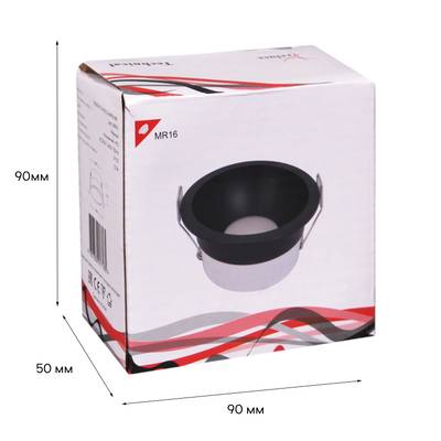 16063-9.0-001LD MR16 BK светильник точ.