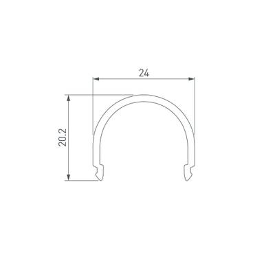 Экран G-LP полуматовый для PLS-GIP (Arlight, Пластик)