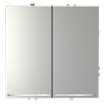 VLS020205 Выключатель встраиваемый VOLTUM S70 двухклавишный с подсветкой 10А, (сталь). (ТМ Maytoni)