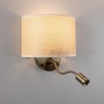 Citilux Декарт CL704306 Бра с бежевым абажуром и диммером