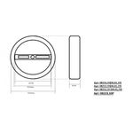 08212,19A(4000K) Подвес Тор черный d40 h150 Led 23W (4000K) 2 типа крепления