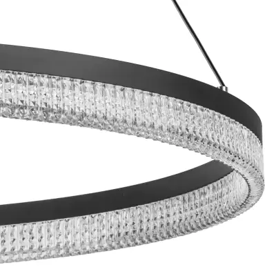 736187 Люстра ROTONDA 51W LED 2808LM 180G ЧЕРНЫЙ 3000K Lightstar
